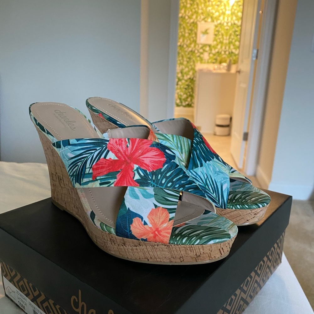 Tropical Wedged Heels